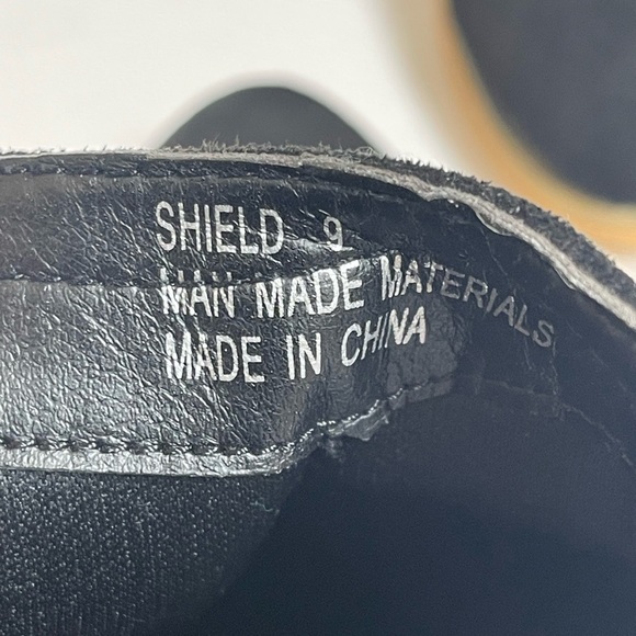 CORKEYS BOUTIQUE BLACK FAUX SUEDE ANIMAL PRINT BLOCK HEEL SZ 8 M - Picture 10 of 11